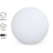 Sweeek - Boule led – Sphère décorative lumineuse. blanc chaud. commande à distance Ø60 cm