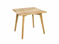 Table d'appoint coloris chêne en bois - l 45 x p 45 x h 45 cm -pegane- PEGANE
