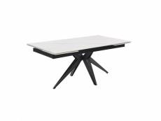 Table extensible 160-240 cm céramique blanc marbré pied étoile - nevada 06 65087492_65087497