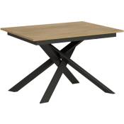 Table extensible 90x120/180 cm Ganty Nature Chêne