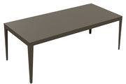 Table rectangulaire Zef INDOOR / 220 x 100 cm - Acier - Matière Grise gris en métal