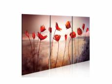 Tableau - bright red poppies-120x80 A1-N2613-DKX