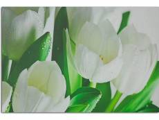 Tableau tulipes blanches CAN/1-TYK/M_30126/100x70