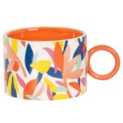 Tasse en céramique motifs multicolores