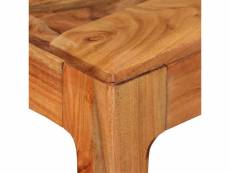 Vidaxl table de salle à manger bois massif 118 x 60