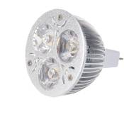 3W 12-24V MR16 Blanc chaud 3 led Projecteur Lampe Ampoule