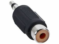 Adaptateur audio, inline®, 3,5mm jack à 1x connecteur cinch femelle, mono
