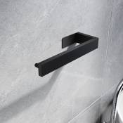 Anneau porte-serviettes porte-serviettes adhésif barre de bain 20 cm sans foret en acier inoxydable couleur noir, cintre de bain serviette à main