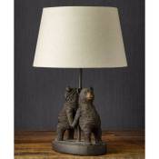 Chehoma - Lampe ours résine 36x20x31cm - Marron et