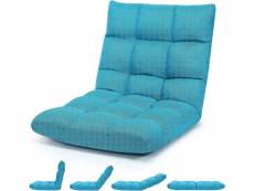 Costway canapé paresseux tatami pliable chaise de plancher coussin de chaise de lit siège de sol pour maison, bureau 105 x 57 x 15 cm