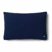 Coussin Clean / Laine bouclée - 60 x 40 cm - Ferm Living bleu en tissu
