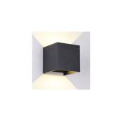 Cristalrecord - Appliquer IP54 Ouvert led 2x5W 3000K Anthracite
