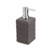 Distributeur de savon, brun, 7 x 7 x 16 cm - neutre