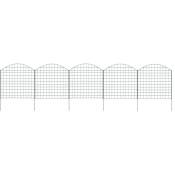 Ensemble de clôture voûtée d'étang 77,5x78,5 cm