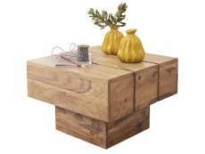 Finebuy table d'appoint bois massif 44 x 30 x 44 cm