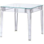 Furnmod Design Your Space - Table Carrée Ghost 80cm Transparent - Transparent