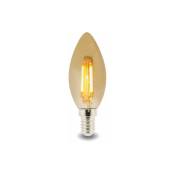 Iluminashop - Ampoule led Filament E14 C37 4W Ambre