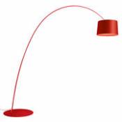 Lampadaire Twiggy Elle / LED - H 259 à 267 cm / Prof. 255 cm - Foscarini rouge en matériau composite