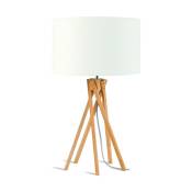 Lampe de table en bambou blanc 59 cm Kilimanjaro -