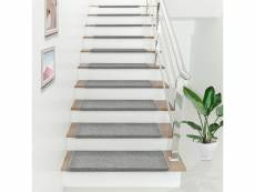 Lot de 15 marchettes d'escalier rectangulaires antidérpantes