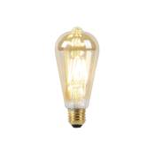 LUEDD Lampe LED E27 ST64 dim to warm gold 8W 806 lm 2000-2700K - Doré