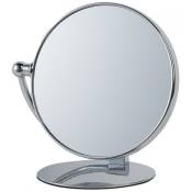 Miroir Grossissant à poser X10 - Finition Chrome - Diamètre: 20 cm - Chrome