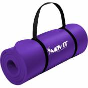 Movit - Tapis de gymnastique 183cm x 60cm x 1,0cm, couleur au choix - Couleur : Violet - Taille : 183x60x1,0cm - Violet