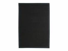 Natural jute - tapis en jute noir 160x230