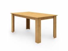 Oliver - table à manger scandinave en bois couleur