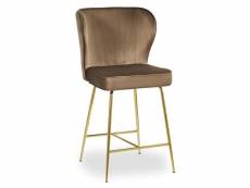 Paris prix - chaise de bar velours design "elsa" 100cm