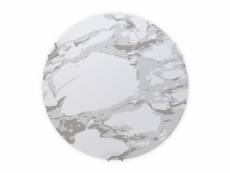 Plafonnier led marble (d40cm) en verre effet marbre 303004000118