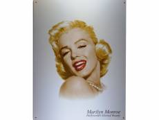 "plaque marilyn monroe eternal beauty sur fond blanc