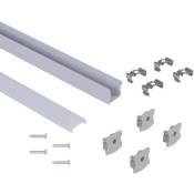 Profilé de surface en aluminium avec diffuseur - Kit