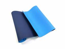 Rebecca mobili tapis fitness antidérapant tpe bleu clair bleu-fonçé 0,6x183x61 SP5057