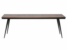 Table à manger - bois/métal - naturel - 76x220x90