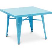Table pour enfants - Design industriel - Métal - 60cm - Nouvelle édition - Stylix Turquoise - Acier - Turquoise