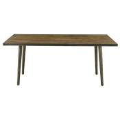 Table rectangulaire 180 x 90 cm bois et métal