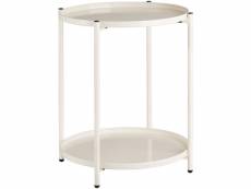 Tectake table d’appoint oxford - beige 404199