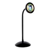 Tlily - Lampe de Coucher de Soleil Rouge LumièRe de Photographie à led, Projecteur D'AtmosphèRe de Rotation usb 360 ° Veilleuse pour DéCor de Studio