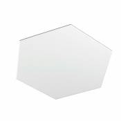 Top light hexagon 1142 1d élément décoratif plafond mural métal hexagonal moderne, finition métal blanc - Blanc