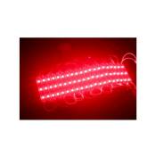 Trade Shop Traesio - Module 20 Pièces 3 Led Smd 5050 5630 Bleu Froid Rouge Vert Rvb Ip65 -rouge-smd 5050 - Rouge