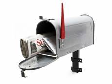 Us mailbox boite aux lettres design américain argent-gris