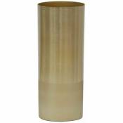 Vase cylindrique en métal doré Petit modèle