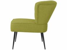 Vidaxl chaise de cocktail vert tissu 244099