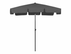 Vidaxl parasol de plage anthracite 200x125 cm
