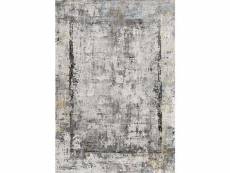 Vintage - tapis effet vieilli gris et multicolor 080 x 150 cm F-BOD80150905GREY