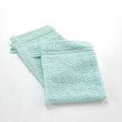 1001kdo - Lot de 2 gants de toilette 15 x 21 cm Tendresse vert celadon