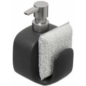 5five - distributeur savon avec éponge 400ml noir