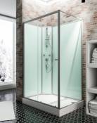 Cabine de douche intégrale Ibiza Schulte 120 x 90 cm ouverture gauche