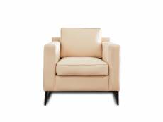 Calliope - fauteuil - en tissu - pieds métal - lisa design - beige